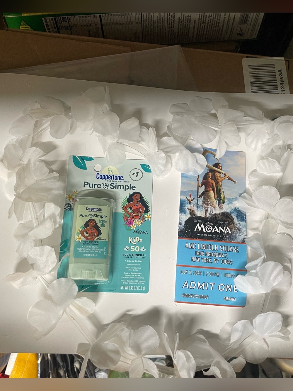 Moana ticket set